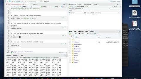 R Studio: Data Screening & Preparation (Fall 2020 Update)