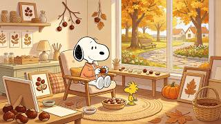 Snoopy’s Cozy Chestnut Craft Room 🌰🍂 Soft Lofi for Study, Work & Focus screenshot 4