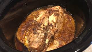 Frozen Pork Tenderloin in the Slow Cooker #mondaymeal #yodathedog