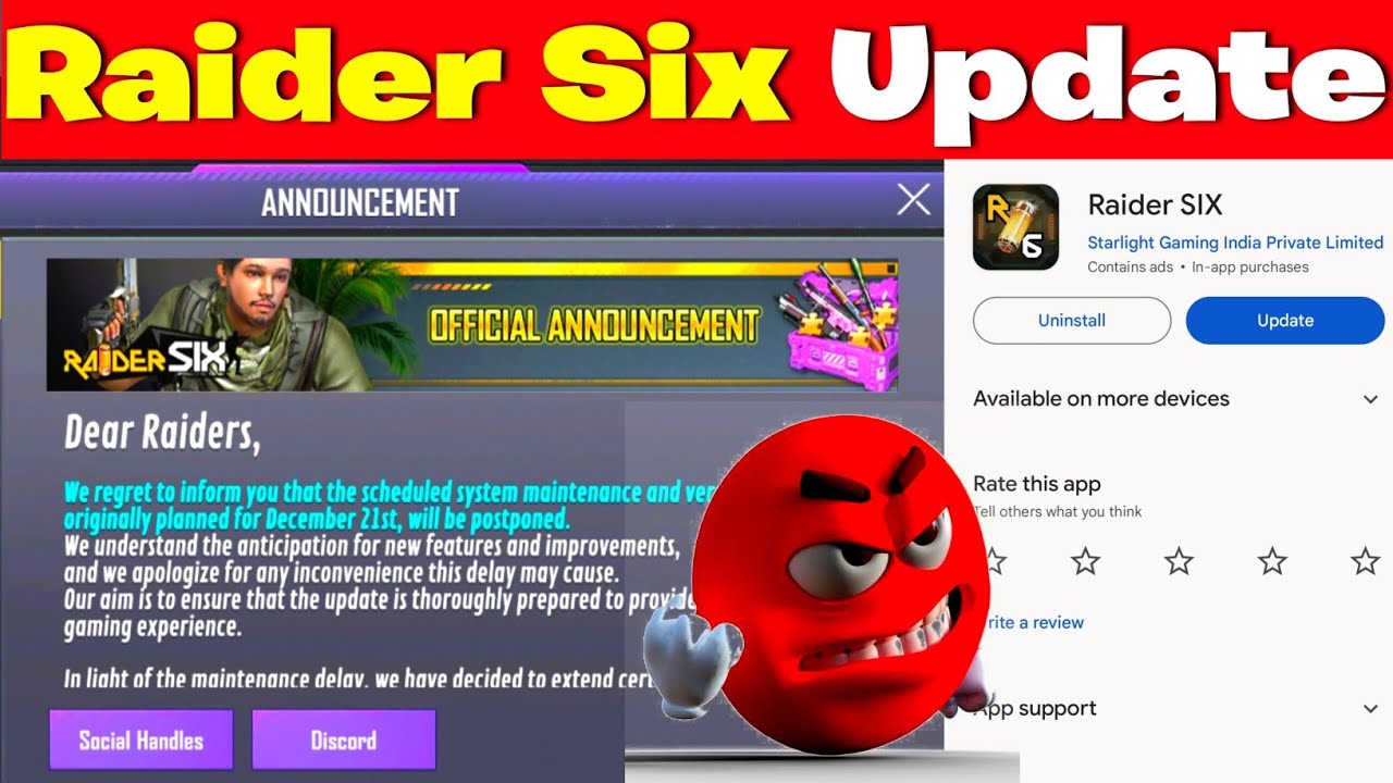 Raider Six New Update Release Date Postponed Raider Six Official
