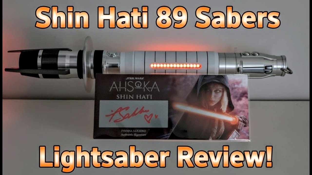 The BEST Lightsaber from 'Ahsoka'? 89 Sabers Shin Hati Signed by Ivanna