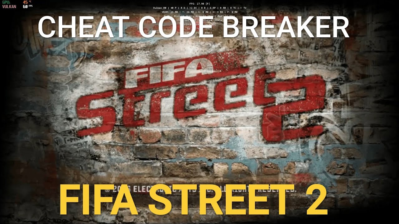 CHEAT CODE BREAKER FIFA STREET 2 PS2 