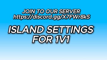 Island settings for your 1v1 map!┊ FORTNITE/UEFN 2025