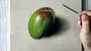 3d drawing mango,oil,3д рисунок манго (хост масло)