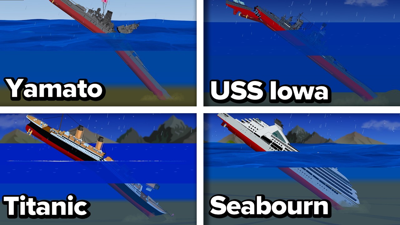 ⚓Famous Ships Sink Like Edmund Fitzgerald | Animation