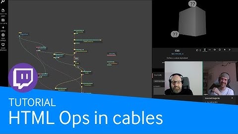 how to use HTML and CSS ops in cables