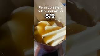 Hesburger Pehmyt-Jäätelö & Kinuskikastike