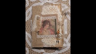Handmade Vintage Look Botanical Junk Journal, Thoughts of Autumn SOLD
