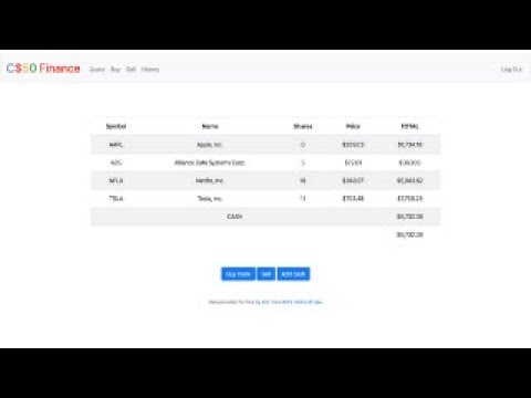 Finance Web Application