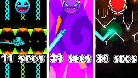 The shortest level of each difficulty