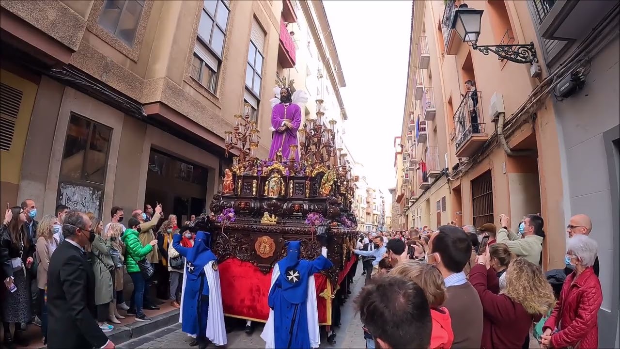 Semana Santa 2022 Zaragoza. Cofradía de la Humildad y de María Santísima del Dulce Nombre #Zaragoza