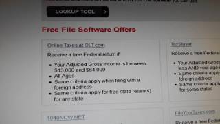Taxes done online for free. (diy)