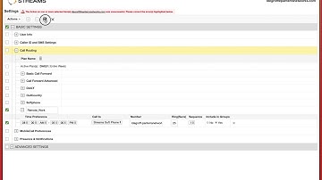 How to Video Use PanTerra Streams to Change Call Routing Plan