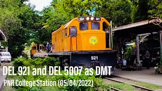 DEL 921 and DEL 5007 Unloading of Crossing Signs and Trolley - PNR College Station - (05/04/2022)