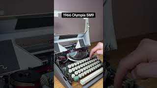 How to use all functions on a 1966 Olympia SM9 vintage portable typewriter