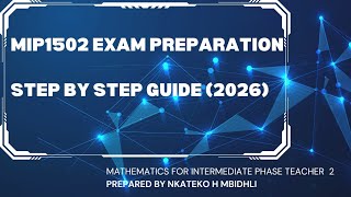 Information MIP1502|EXAM PREPARATION|STEP BY STEP GUIDE 2026 Guide