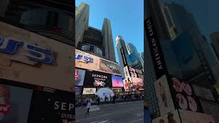 Times Square Manhattan New York 2023 Travel Scenic Scenery Cityscape Apple Iphone 15 Pro Max Video