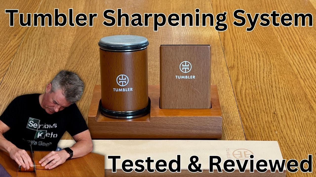 Reviving my pocket knife with a quick and easy sharpening session with, tumbler knife sharpener