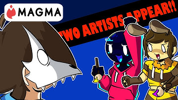 ONE COLOR ART CHALLENGE! (Feat. @orbs_orb & @BeeManWasTaken) on Magma