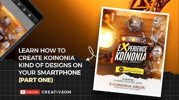 CREATE KOINONIA KIND OF DESIGNS ON YOUR SMARTPHONE ( PART ONE)