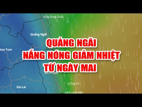 Bản tin thời tiết 24/4: Quảng Ngãi nắng nóng giảm nhiệt từ ngày mai
