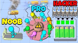 Noob vs pro vs hacker- Human electric company