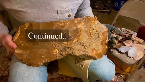 Flintknapping a HUGE Tab of Flint River Chert! (Part 2)