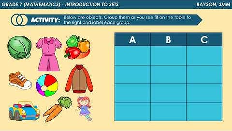 Grade 7 (Mathematics) - Introduction to Sets by Teacher Han