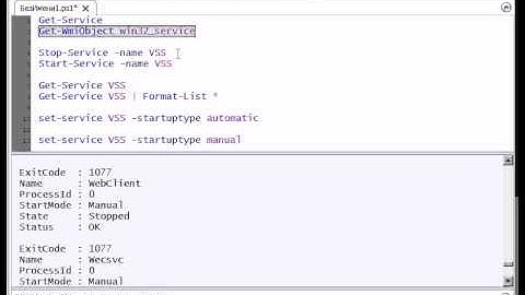 powrshell: управление службами