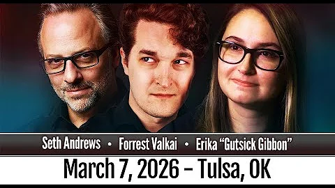 Seth Andrews, Forrest Valkai, and Gutsick Gibbon LIVE!