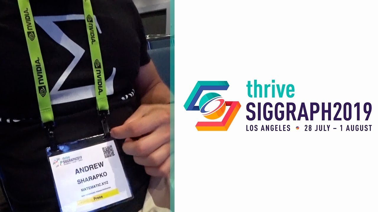 Siggraph 2019 // Day1 // Фудкорт и Бейджи