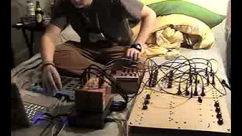 Hand made analog modular synth and Max/MSP processing - Kyle Evans