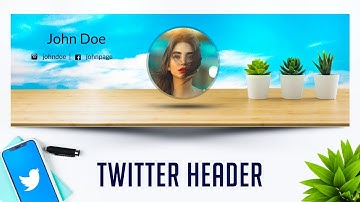 How To Make A Twitter Header 2020 In Photoshop | PE39 | Free Template