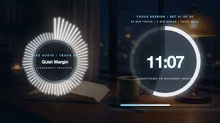 【作業用BGM】【Quiet Margin】60Minute Chill Pop Focus Timer【静かな余白】勉強読書用 25分集中＋5分休憩×2 #pomodoro #studymusic