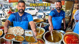 99/- Rs Unlimited Punjabi Thali | Street Food India | HP Border Dhaba