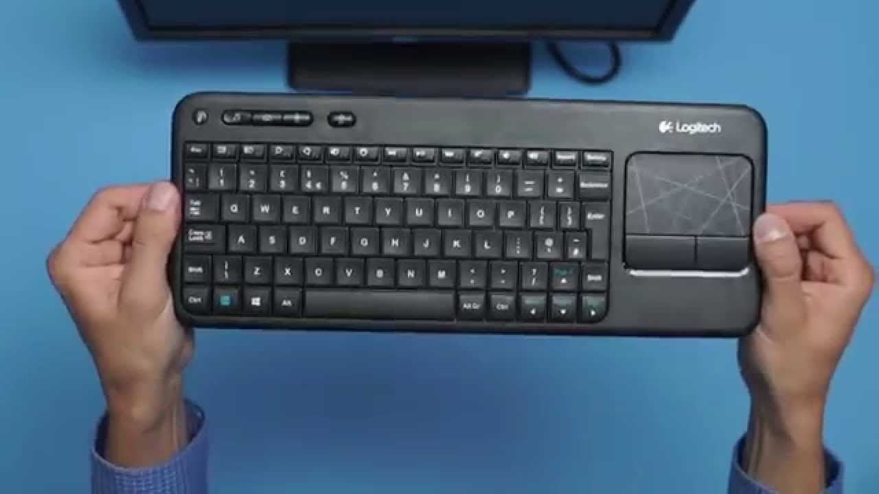 Logitech K400 Wireless Keyboard With Touchpad Youtube