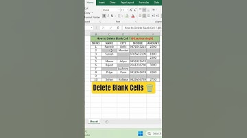 Excel Hack 🔥 Remove All Blank Cells in One Click  #exceltutorial #example #excelhacks #exceltips
