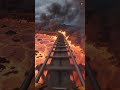 NO SAFETY. ONLY LAVA#usa#pov#rollercoaster#extremeride#dangerous#lavariver#aivideo#