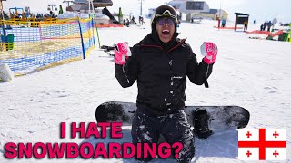 FIRST-TIME SNOWBOARDER : Expectations vs. Reality!