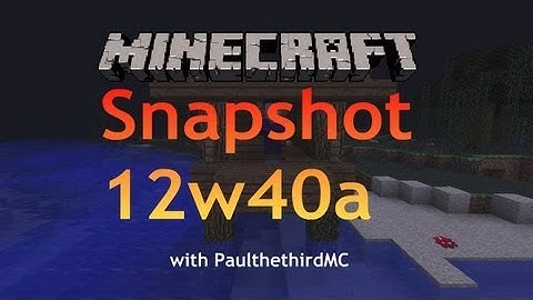Minecraft 12w40a Snapshot Showcase!