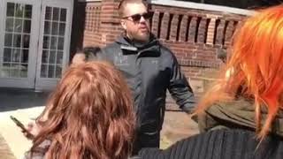 Zack handling the Grog Shop crowd (Cleveland, March 19, 2018)