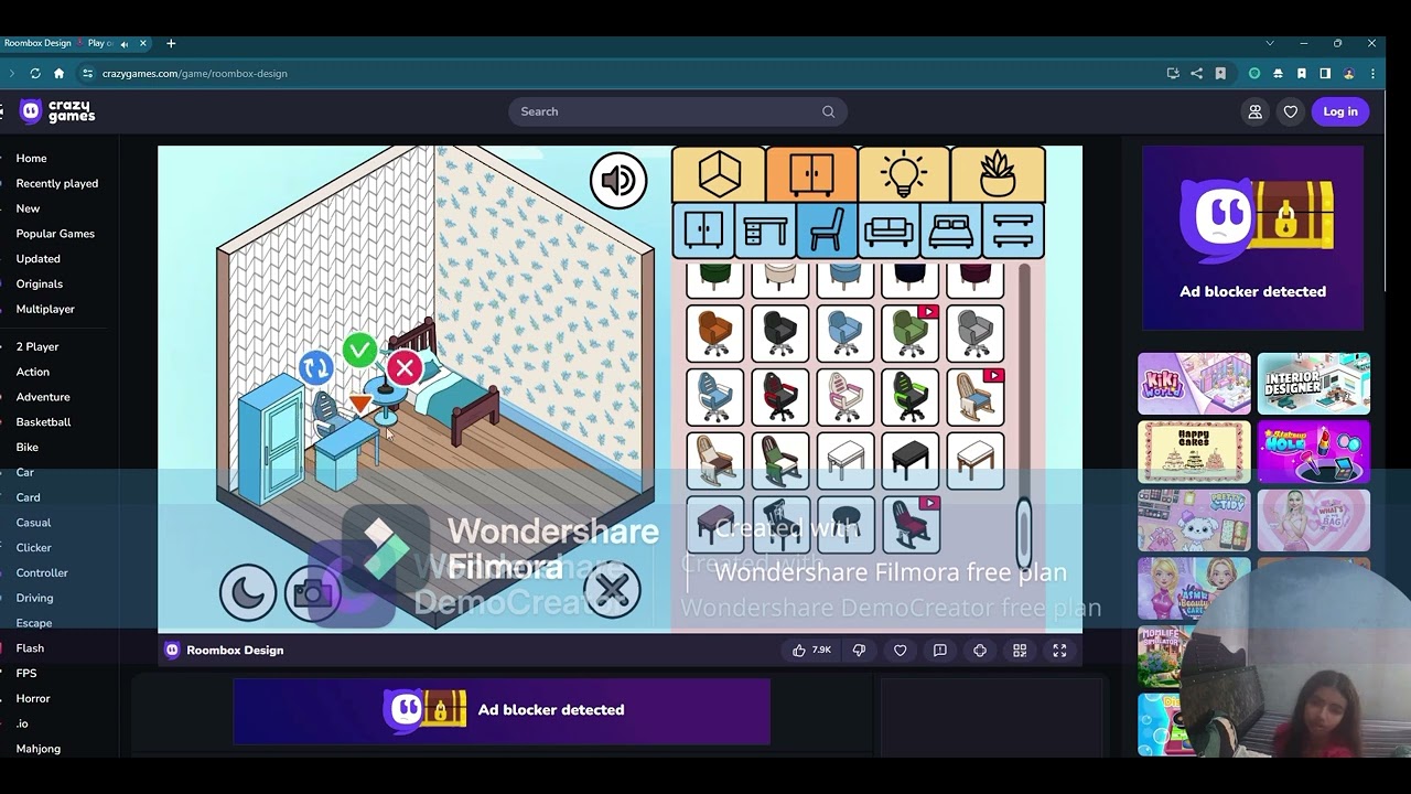 roombox design  my   first  game