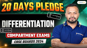 CBSE Compartment Exam 2024 | Differentiation | Class 12 Maths | Rahul Dhakad Sir | Rankplus