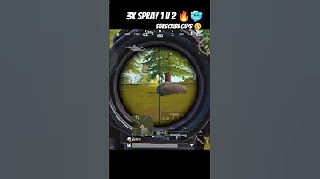 3x spray 1 V 2 🔥🥶 #pubg #battlegroundmobileindiamontagepubgmobilemontage #pubgmobile #bgmi #gaming
