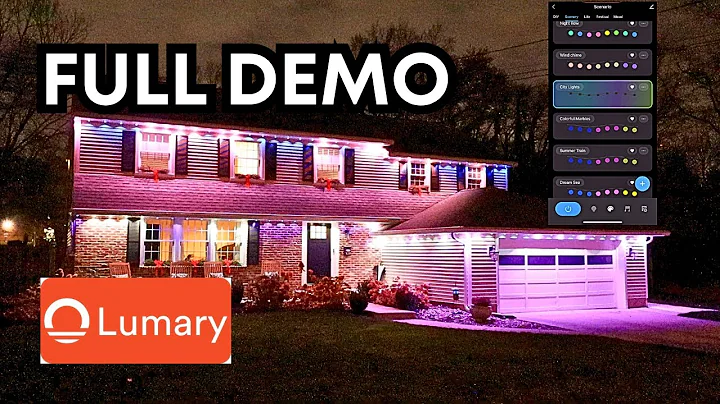 Complete Demo:  Lumary Permanent Outdoor Eaves Lights MAX