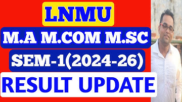 LNMU PG 1st Semester Result 2024-26 Date