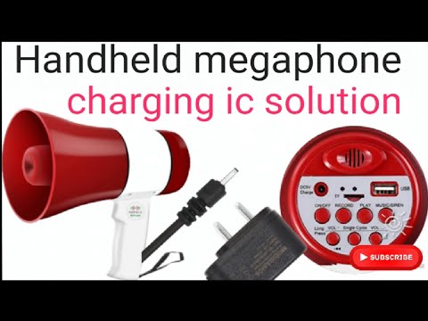 rechargeable mic megaphone 📣 charging ic problem solv || blutooth megaphone repear in