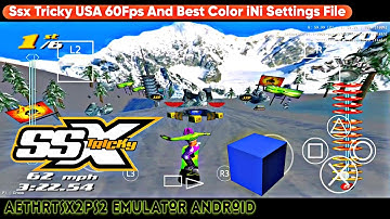 Ssx Tricky 60fps best settings for aethersx2 emulator android + widescreen on lag fix 100%