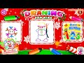 Papá Noel y sus amigo 🎅  Los niños aprenden a dibujar paso a paso