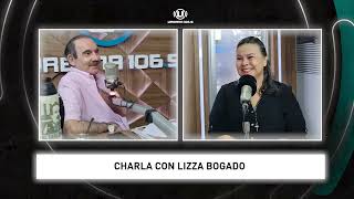 Entrevista a Lizza Bogado por Arturo Rubín en radio urbana 106.9 fm en Asunción Paraguay